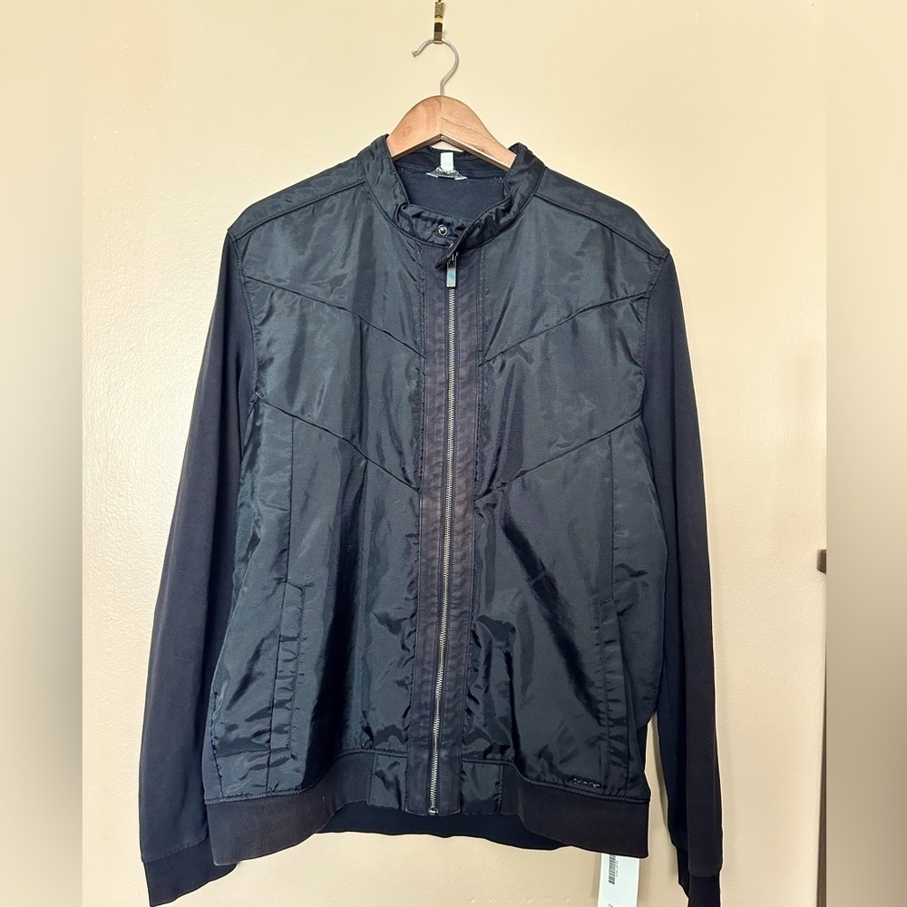 Vintage Calvin Klein Nylon and knit Jacket Black SZ XL